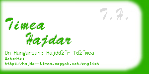 timea hajdar business card